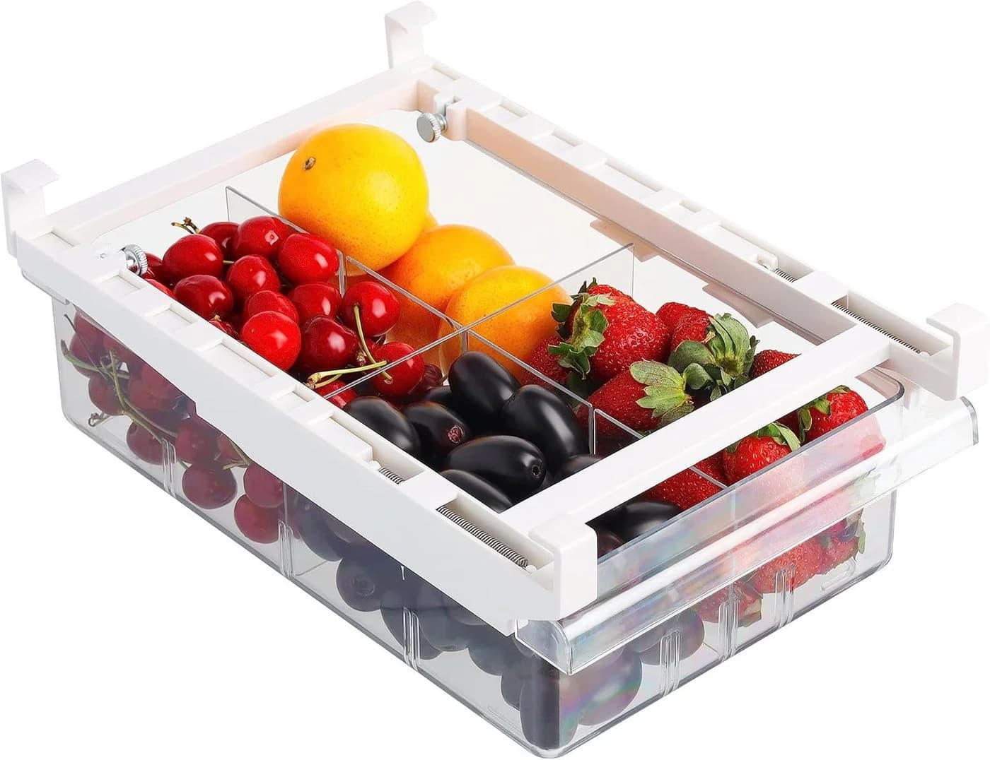 Kurtzy Ausziehbarer Kühlschrank-Organizer Transparent BPA-frei - Bild 2