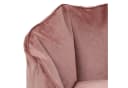 icon Sitzsack Sessel Sirena Rosa Samt mit Hocker XXL Bild 5