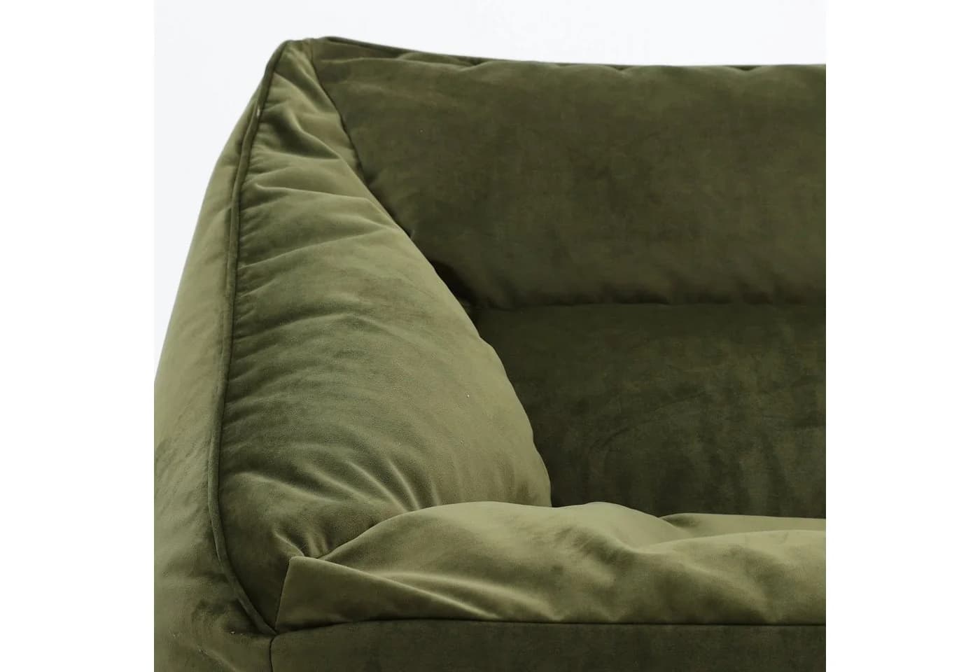 icon Sitzsack Riesen Sessel aus Samt „Natalia“ mit Hocker - Bild 5