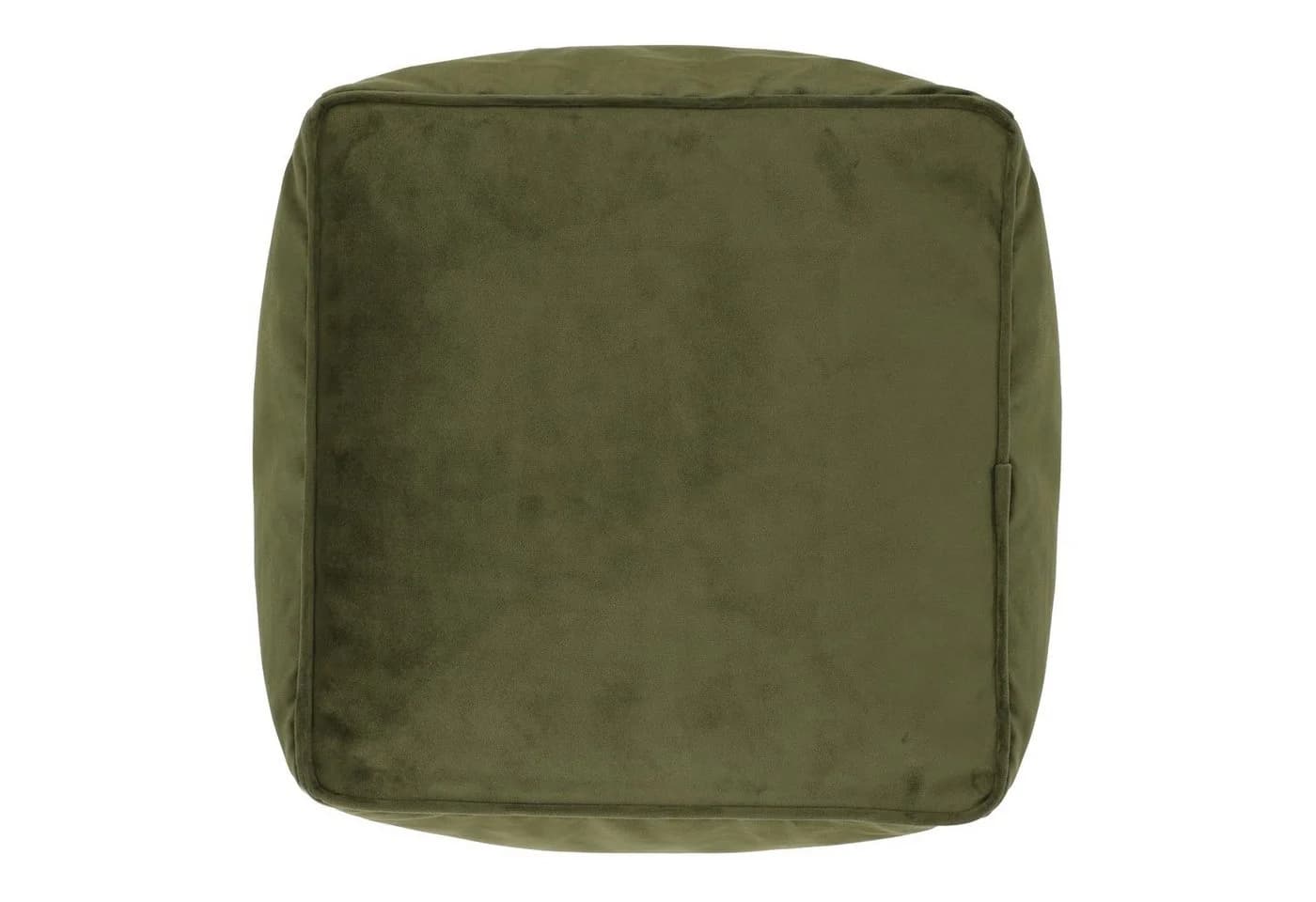 icon Pouf Amara Plüschsamt Oliv mit Füllung Modern - Bild 4