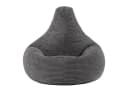 Icon Dalton Sitzsack Sessel mit Rückenlehne Cord Anthrazitgrau XXL Bild 4