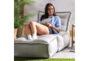 Icon Dolce Sitzsack-Set mit Liege und Hocker Grau Wetterfest Bild 3