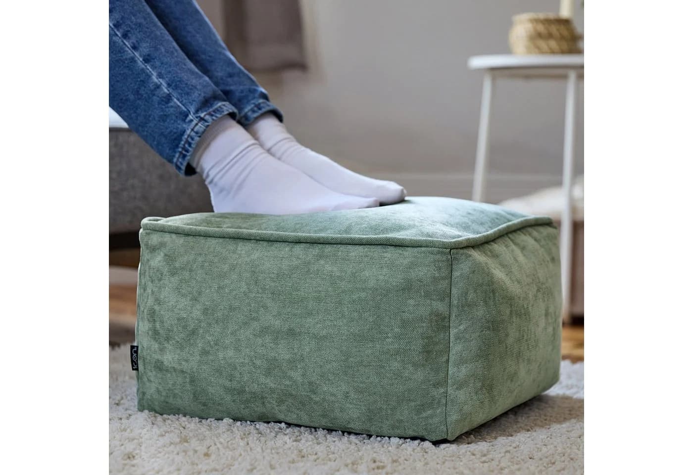 Chenille-Sitzpouf "Amara" - Gemütlicher Komfort für Ihr Zuhause