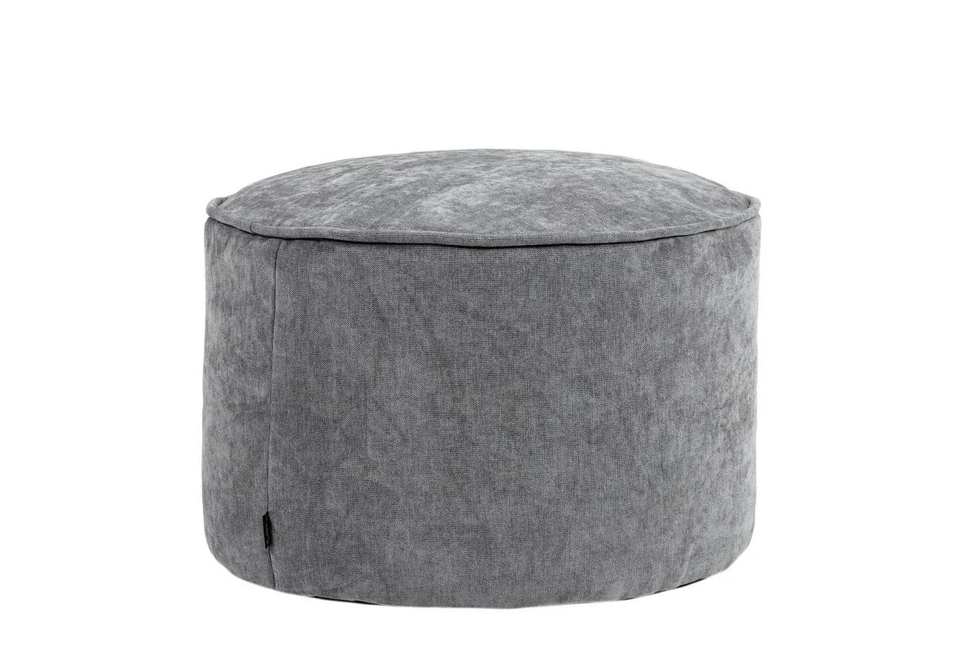 icon Pouf XL aus Chenille „Milano“ mit Füllung - Bild 2