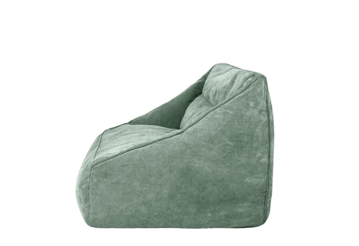icon Sitzsack Sofa Chenille Cecilia XXL Salbeigrün - Bild 5