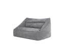 icon Sitzsack Sofa Chenille „Cecilia“ Grau XXL Bild 2
