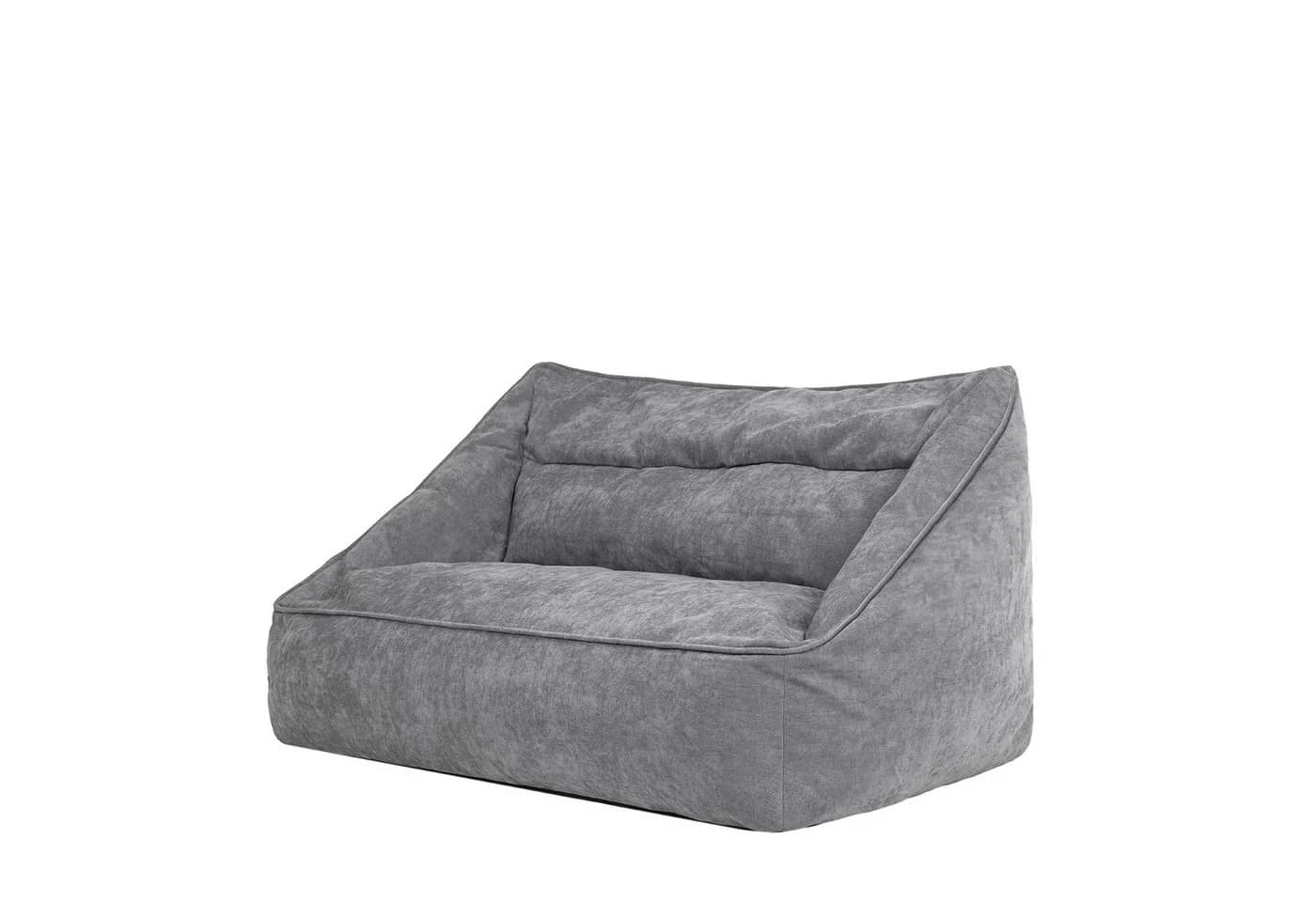 icon Sitzsack Sofa Chenille „Cecilia“ Grau XXL - Bild 2