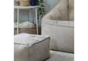 ICON Sitzsack Sessel „Natalia“ mit Hocker Chenille Beige Bild 4