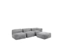 icon Modulares Ecksofa Zen 4-tlg. Cord Grau Schaumstoff Bild 2