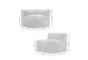 icon Zen Modulares Ecksofa 3-Sitzer Cord Flauschig Bild 5