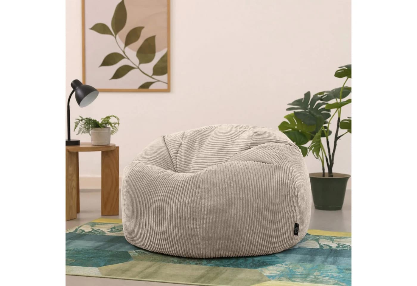 Icon Kingston Sitzsack 2er Set Beige Cord Made in Germany - Bild 3
