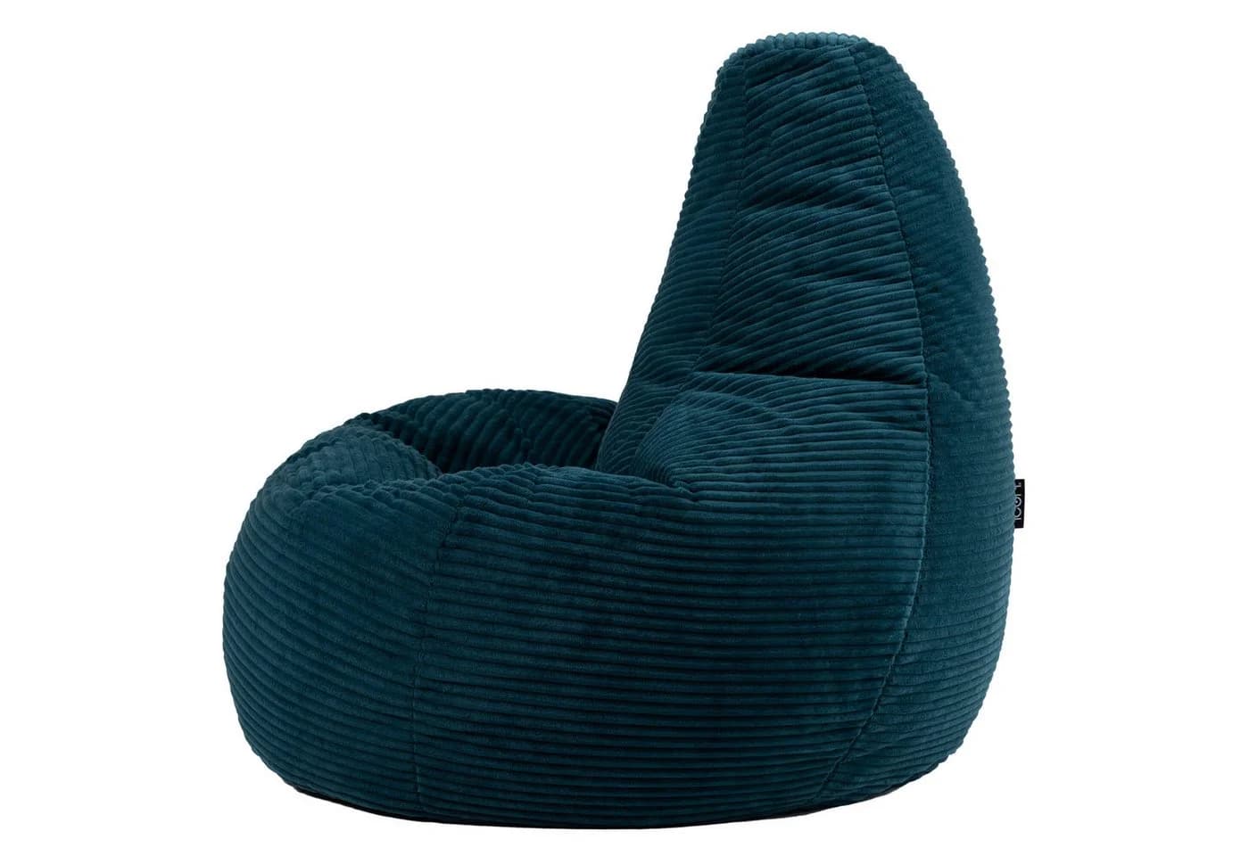 Icon Dalton Sitzsack 2er Set mit Rückenlehne und Fußhocker Cord Blaugrün - Bild 5