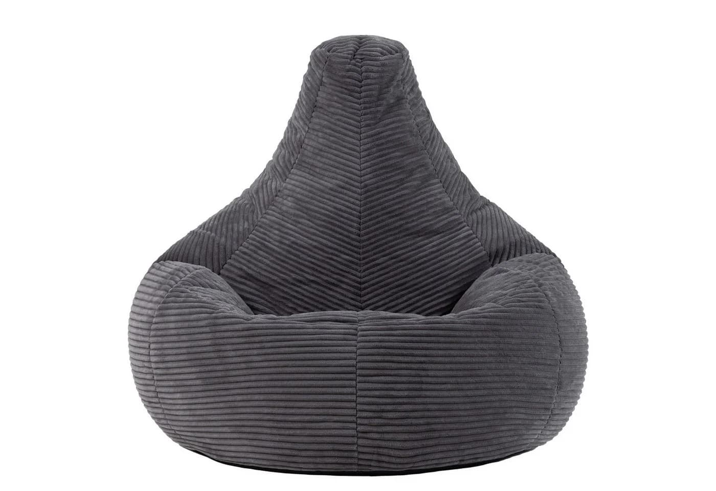 Icon Dalton Sitzsack 2er Set mit Rückenlehne Cord Blau - Bild 4