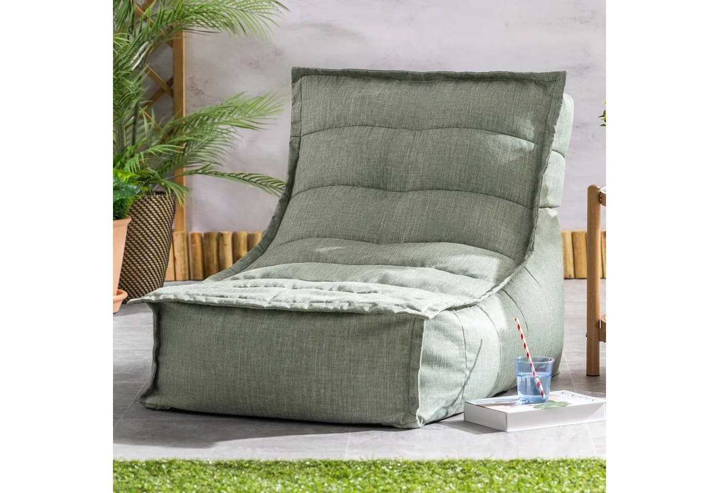 Icon Sitzsack Liege Dolce Indoor Outdoor Salbeigrün