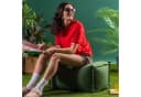 icon Sitzsack Fußhocker Bud Olefin Beige Bild 1