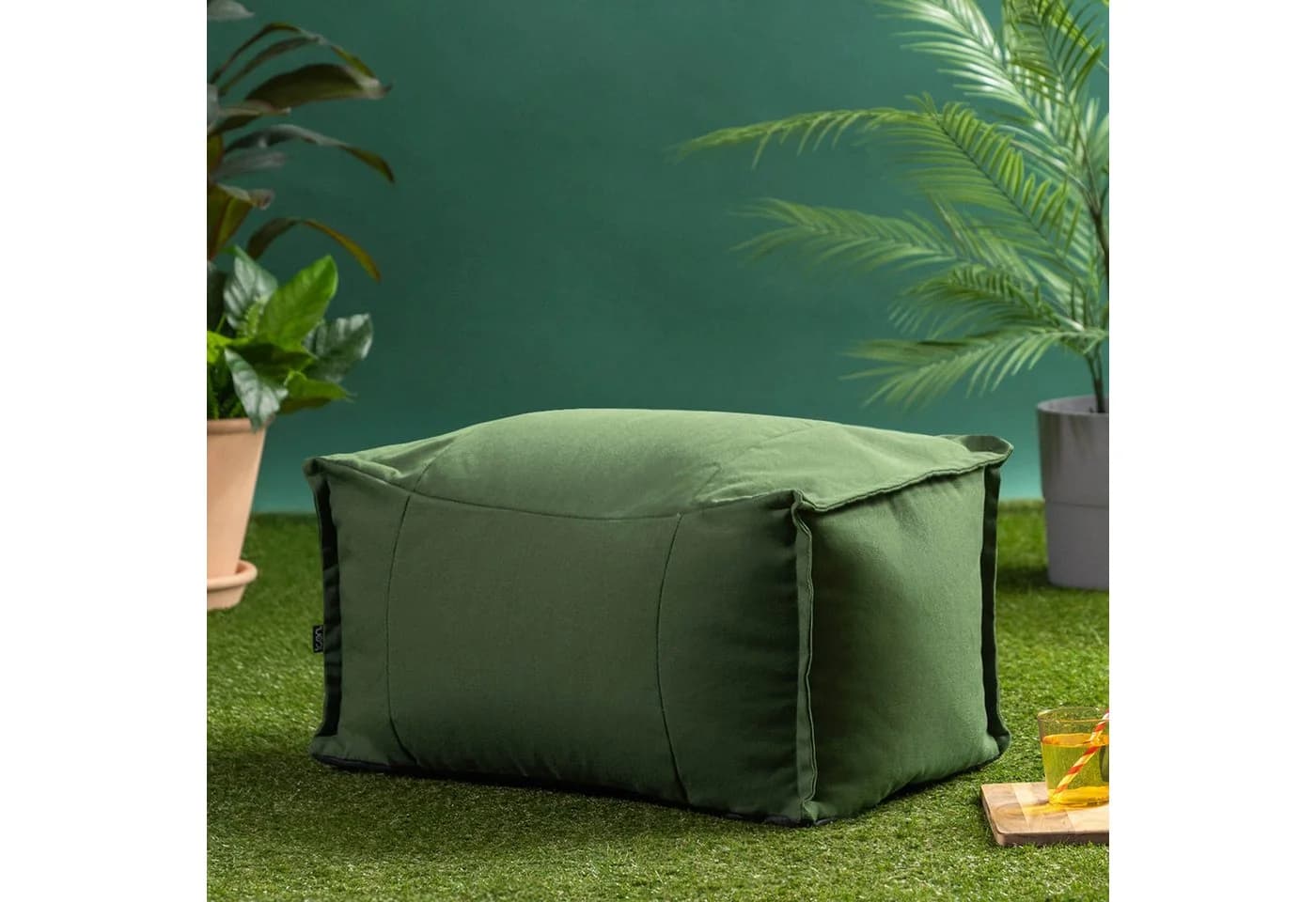 icon Sitzsack Fußhocker Bud Olefin Beige - Bild 3