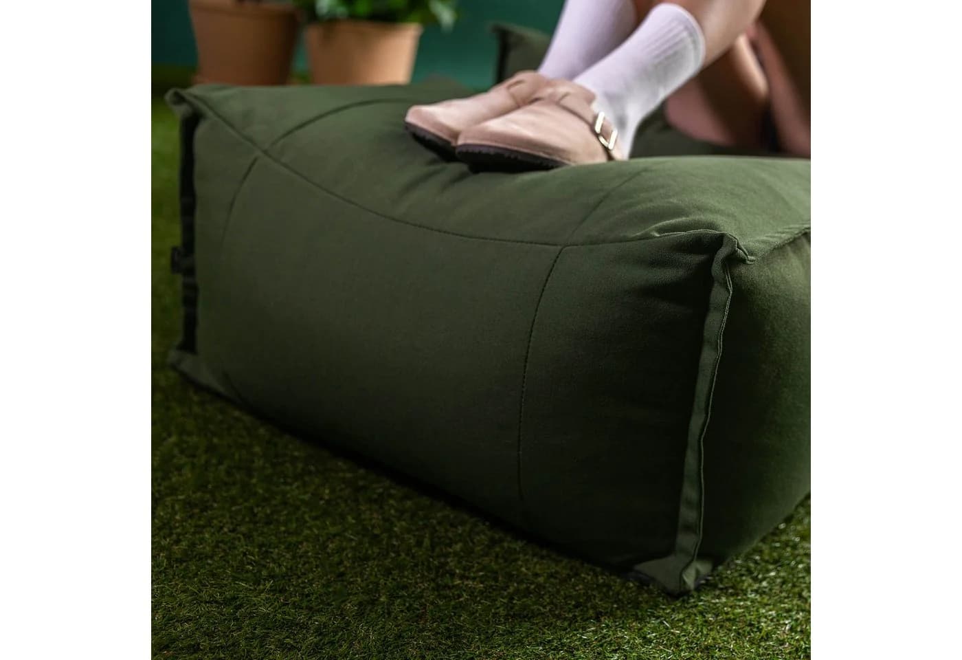 icon Sitzsack Fußhocker Bud Olefin Beige - Bild 4