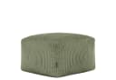 icon Pouf Amara Cord Quadratisch Grün mit Füllung Bild 2