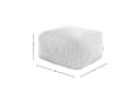 icon Pouf Amara Cord Quadratisch Grün mit Füllung Bild 5