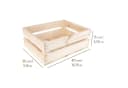 Creative Deco 3er Set Holzkiste Rustikal Natur Schwarz Weiß Grau Bild 3