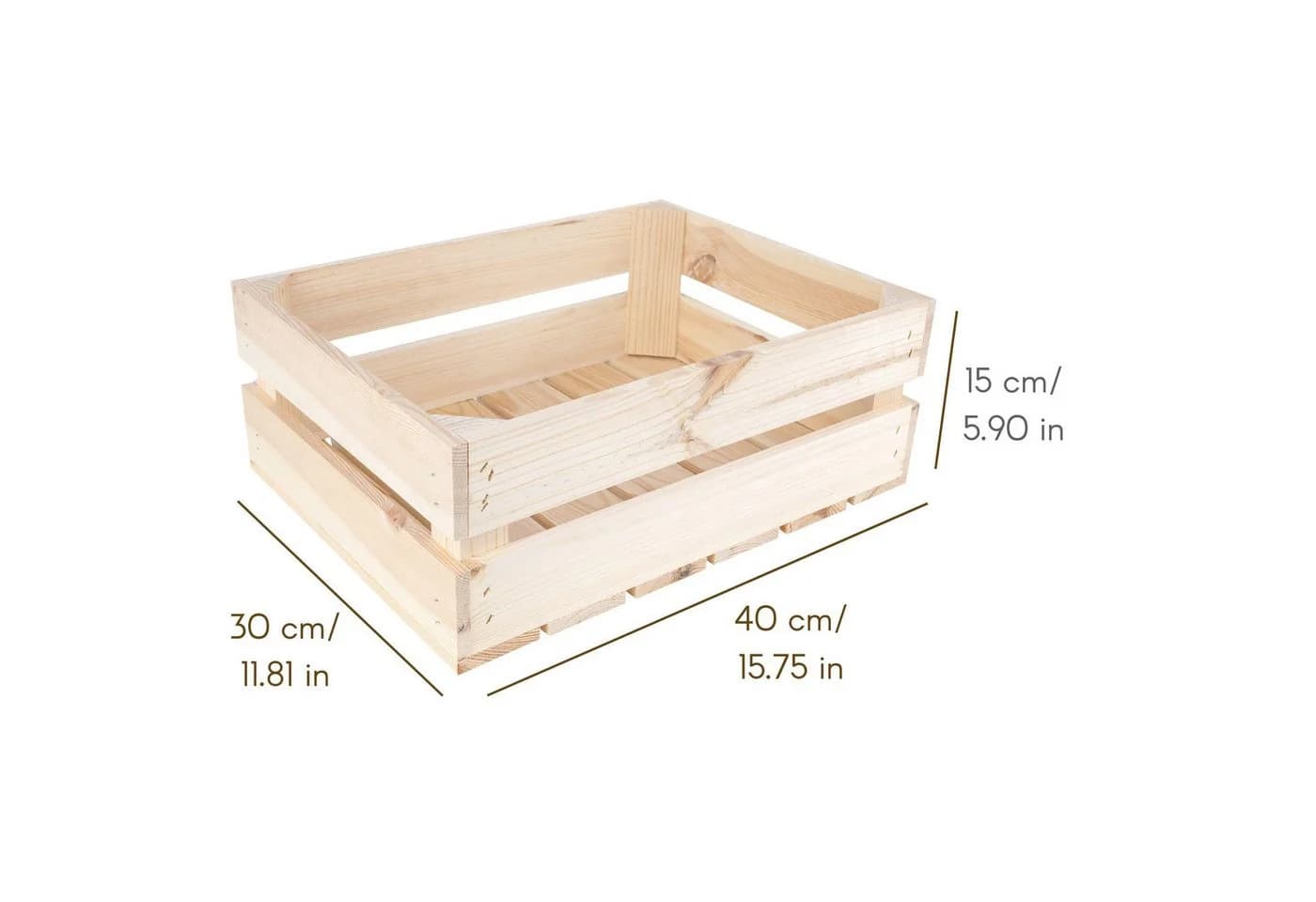 Creative Deco 3er Set Holzkiste Rustikal Natur Schwarz Weiß Grau - Bild 3