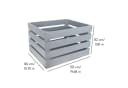 Creative Deco Holzkiste 3x Weinkisten Set Grau Rustikal Bild 3
