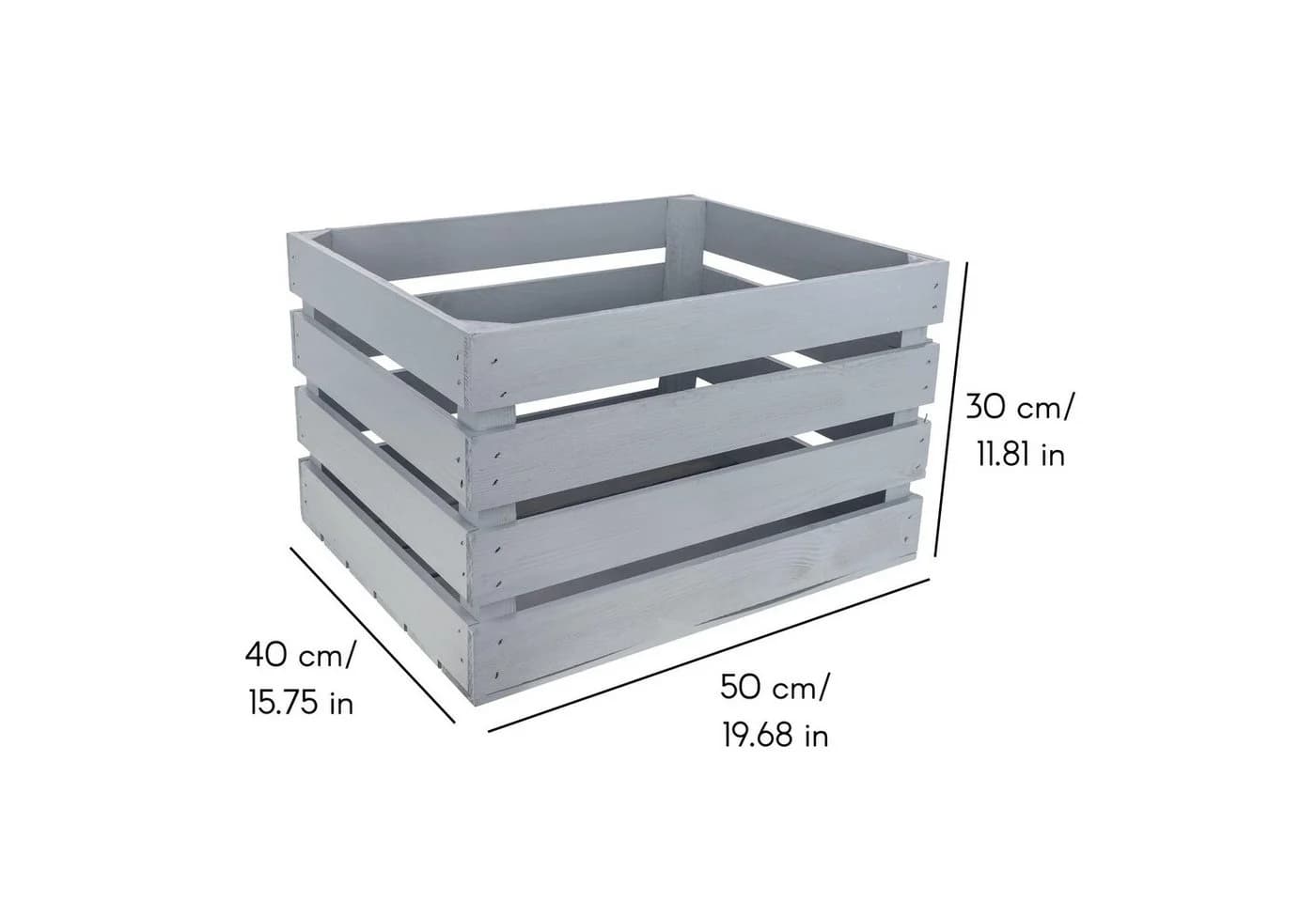 Creative Deco Holzkiste 3x Weinkisten Set Grau Rustikal - Bild 3