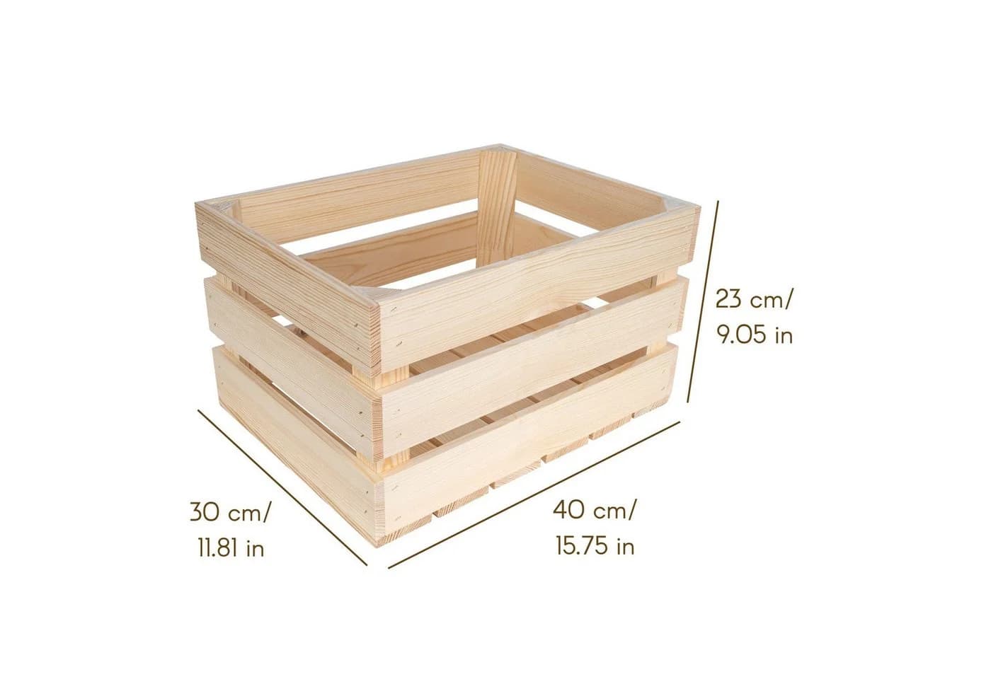 Creative Deco Holzkiste Deko Kiste Holz Natur - Bild 3