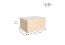 Creative Deco Aufbewahrungsbox Holzkiste mit Deckel Bild 3