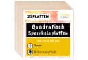 Creative Deco Bastelnaturmaterial Quadratische 3mm Sperrholzplatte 40x40 cm, 20-tlg Bild 2