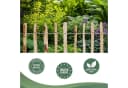 Creative Home Staketenzaun Haselnuss-Holz, Lattenabstand 3-5 cm, Gartenzaun Bild 4
