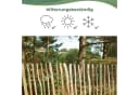 Creative Home Staketenzaun Haselnuss-Holz, Lattenabstand 3-5 cm, Gartenzaun Bild 5