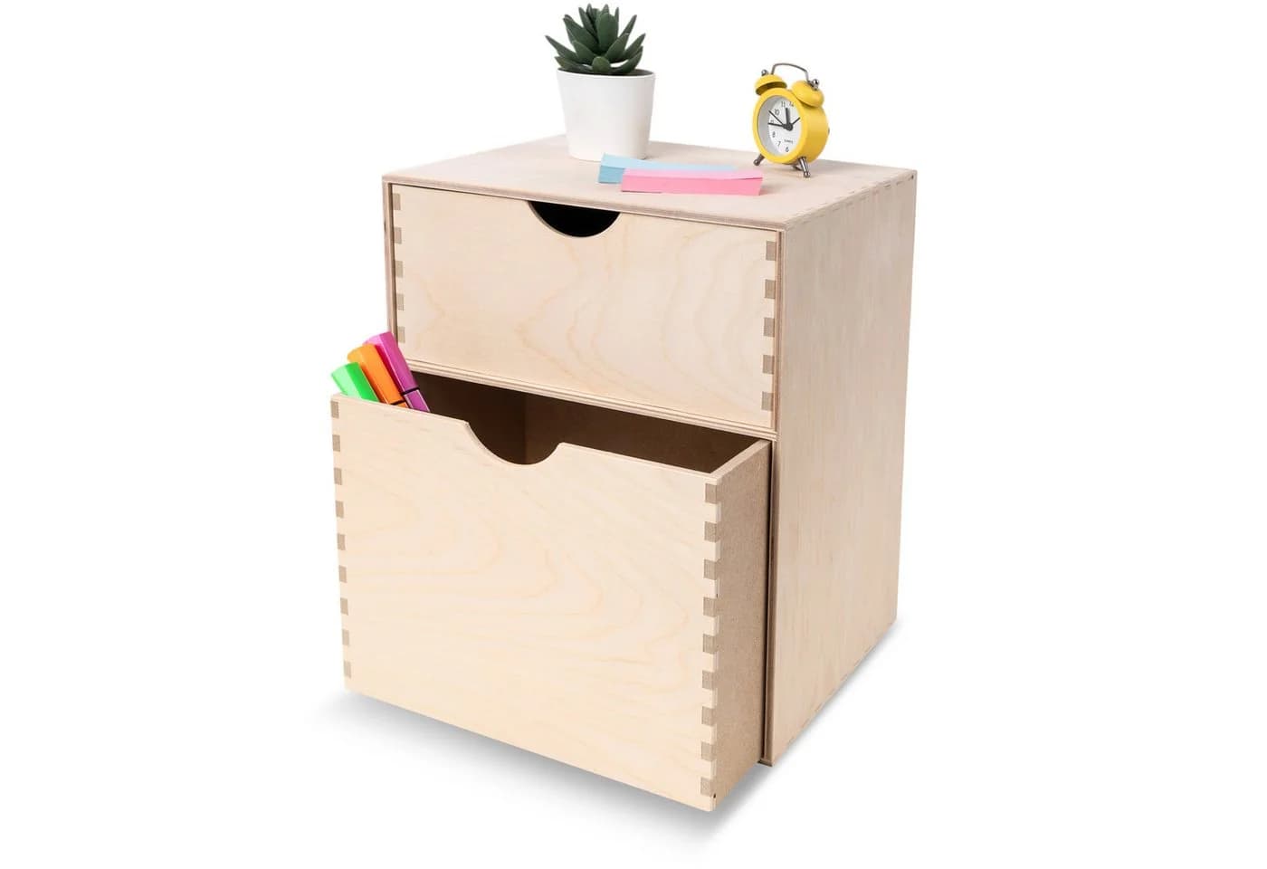 Creative Deco Schubladenbox Mini-Kommode 2-tlg. Birkensperrholz - Bild 2