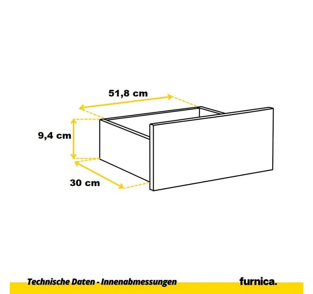 Furnica Schubkastenkommode Weiß Matt Grifflose Schubladen - Bild 5