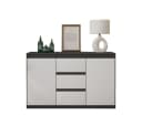 Furnica Kommode Sideboard 3 Schubladen 2 Türen Anthrazit Grau Bild 2