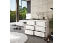 Furnica Kommode 6 Schubladen Weiß Matt Modernes Sideboard Bild 3