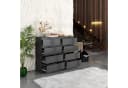 Furnica Kommode Sideboard 8 Schubladen Anthrazit Grau Bild 1