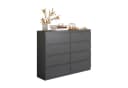 Furnica Kommode Sideboard 8 Schubladen Anthrazit Grau Bild 4