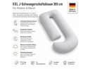 NEXGEN Luxus J-Schwangerschaftskissen XXL 365 cm Silber Bild 3