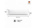 NEXGEN Luxus Steppkissen 152x40 cm Baumwolle Hypoallergen Bild 1