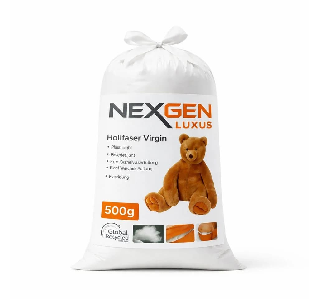 NEXGEN Luxus Kissenfüllung Polyester Hohlfaser Weiß Premium Füllwatte - Bild 2