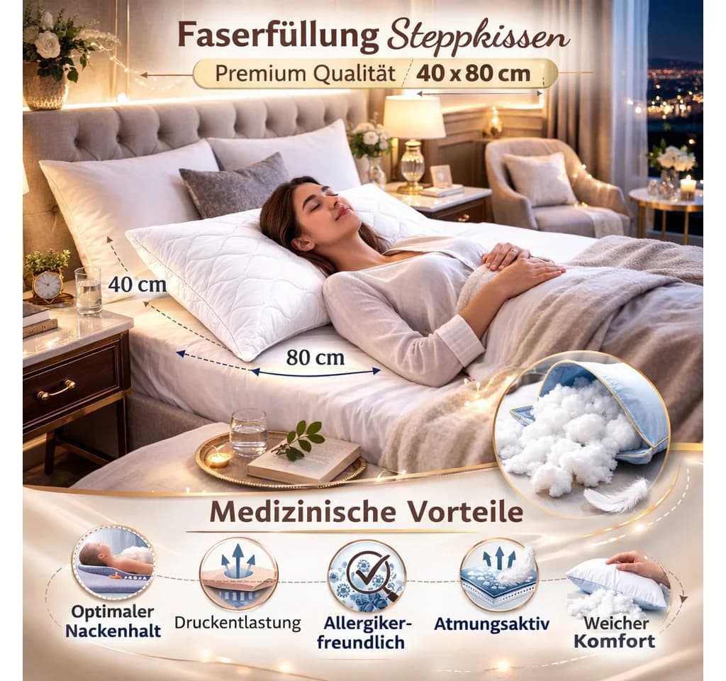 NEXGEN Luxus Microfaserkissen Premium Hotelqualität - Bild 4
