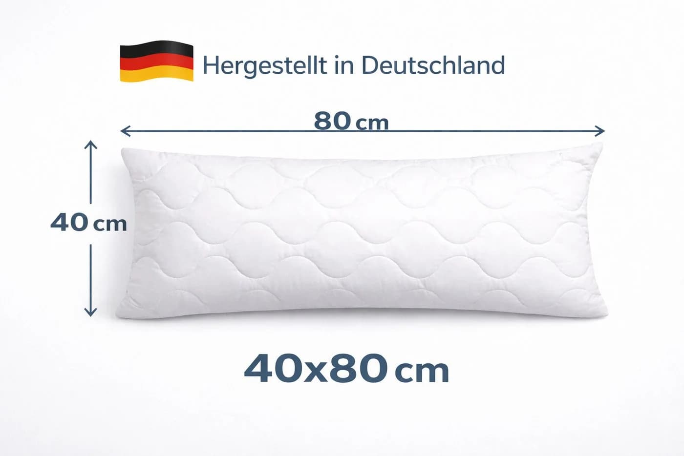 NEXGEN LUXUS Kopfkissen Visco-Schaum Flockenkissen Formstabil