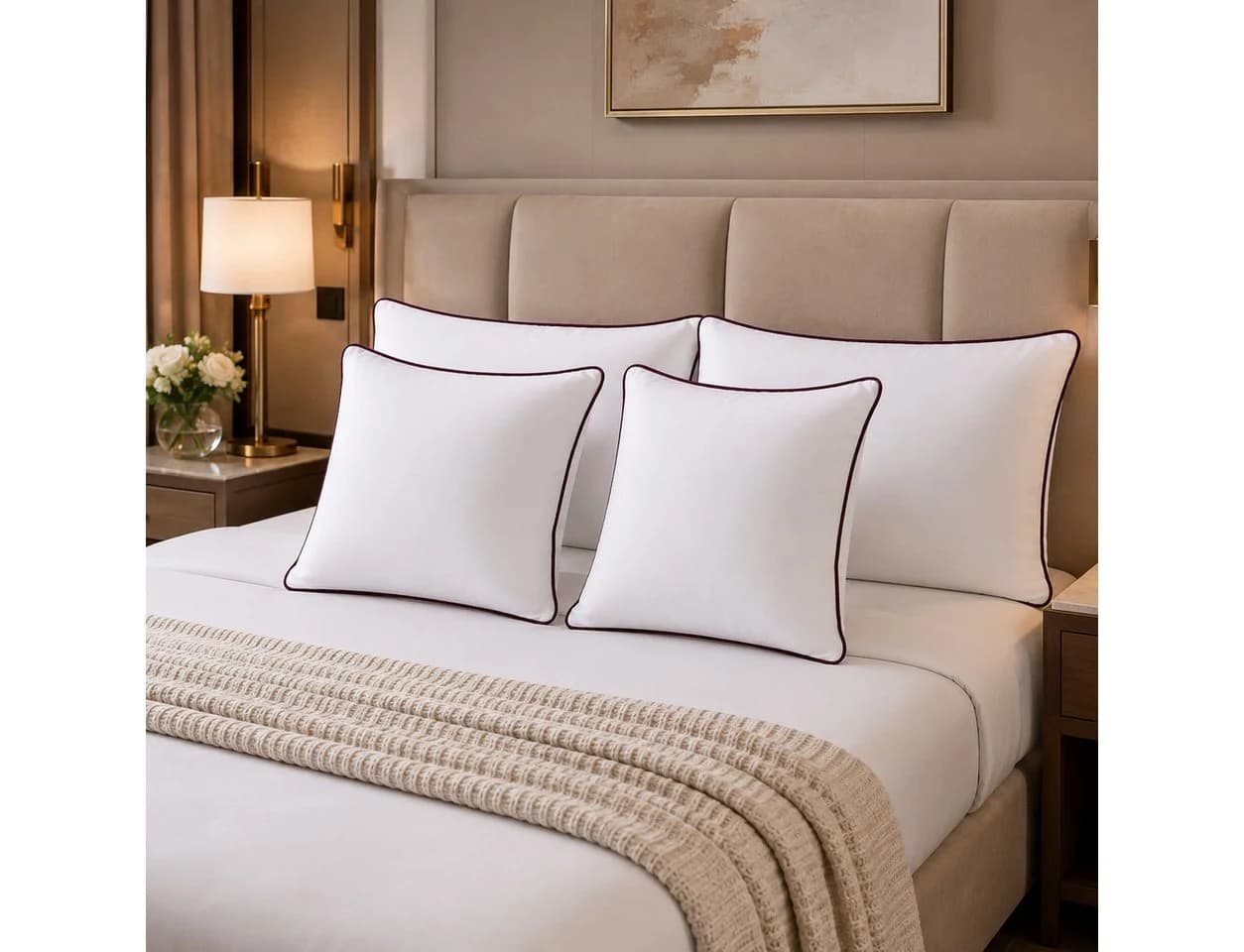 NEXGEN Luxus Baumwollkissen Premium Füllung Hotelqualität - Bild 4