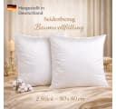 NEXGEN Luxus Kopfkissen 2er Set Baumwolle Polyester-Hohlfaser Weiß Bild 2