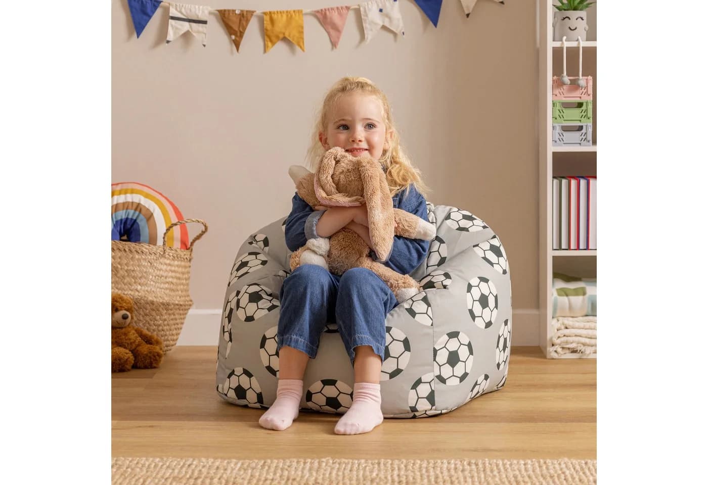 Icon Sitzsack Kinder Indoor Outdoor Druck 53x50cm Made in Germany