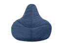 Icon Dalton Sitzsack Sessel mit Rückenlehne Cord Blau Bild 4