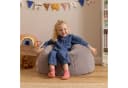 ICON Sitzsack Flauschig Kunstfell Grau mit Füllung Made in Germany Bild 1