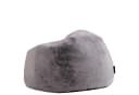 ICON Sitzsack Flauschig Kunstfell Grau mit Füllung Made in Germany Bild 5
