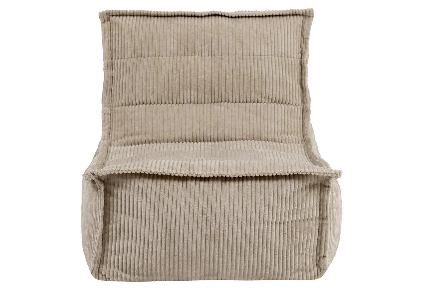 icon Sitzsack Liege Cord Beige „Dolce“ Made in Germany - Bild 4